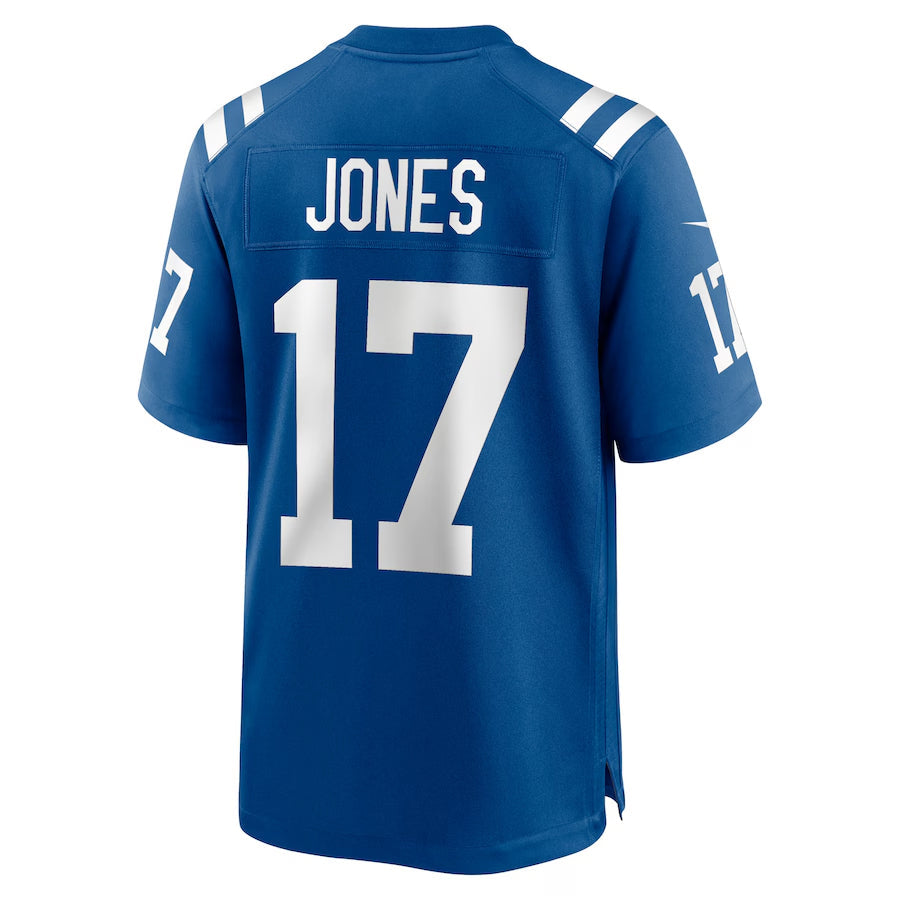 IN.Colts #17 Daniel Jones Player Royal Home Game Football Jerseys football jersey product view 1