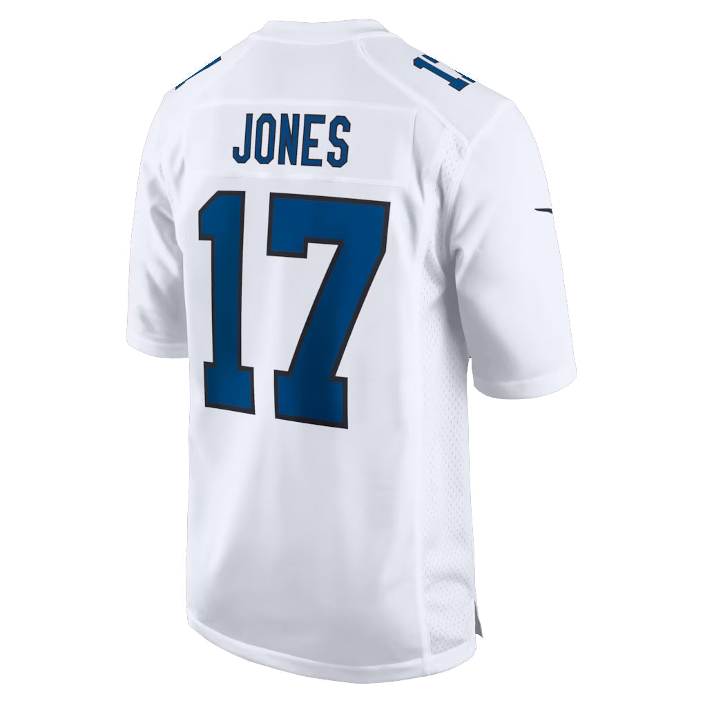 IN.Colts #17 Daniel Jones Player Tundra White Fashion Game Football Jerseys football jersey product view 1
