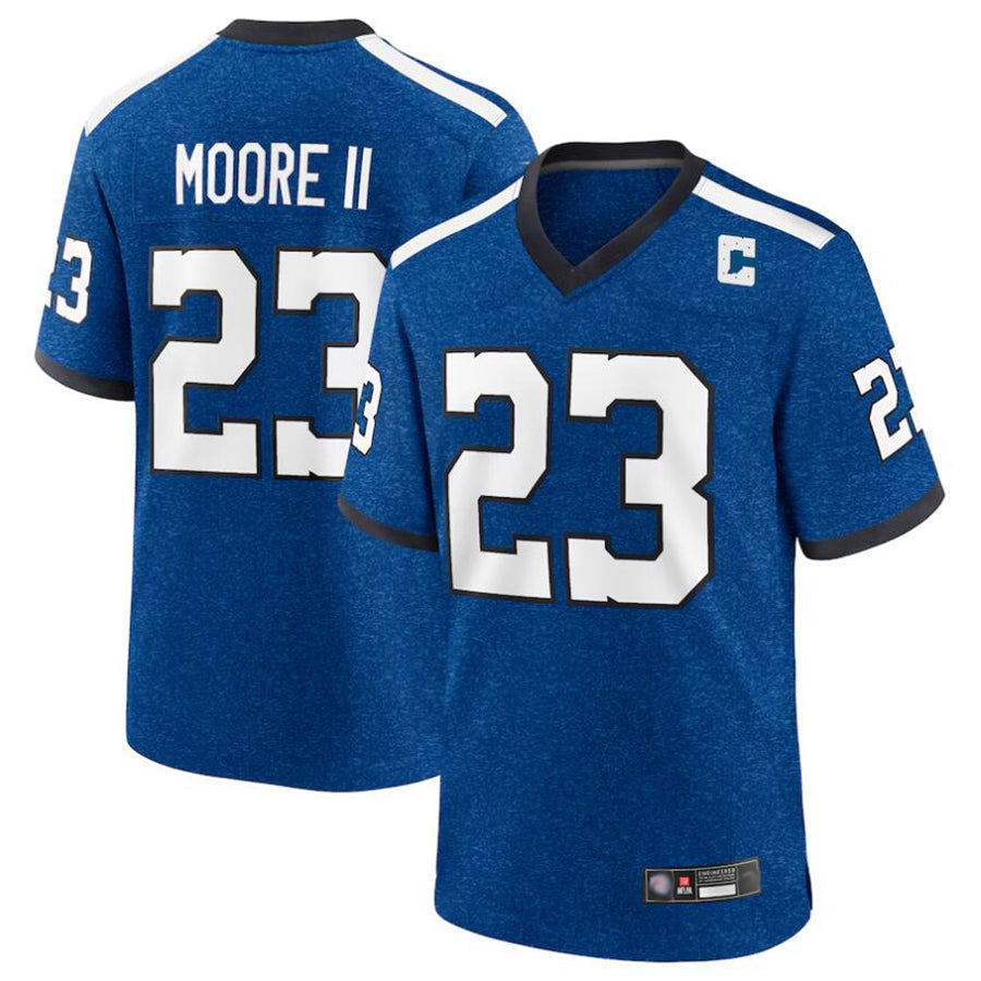 IN.Colts #23 Kenny Moore II Player Royal Indiana Nights Limited Game Football Jerseys football jersey product view 1