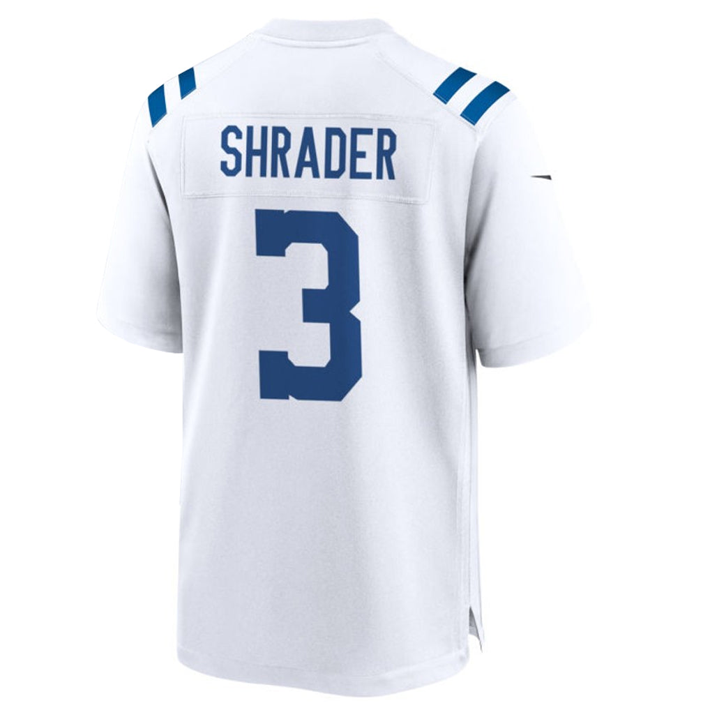 IN.Colts #3 Spencer Shrader Player White Home Game Football Jerseys football jersey product view 1