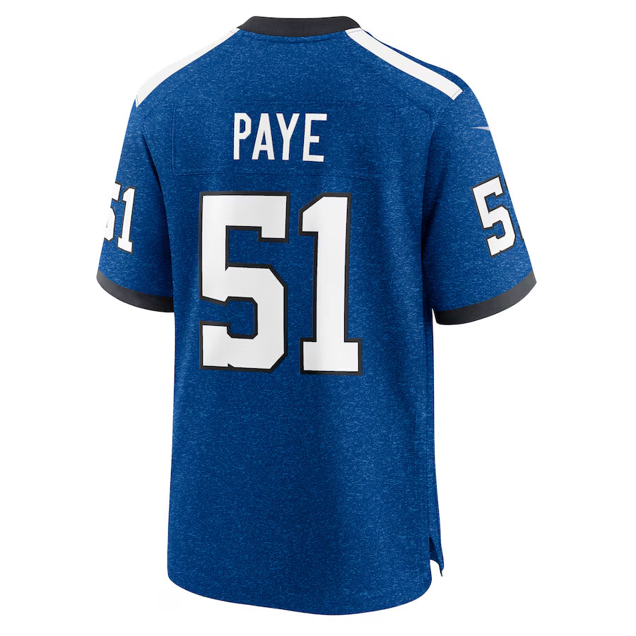IN.Colts #51 Kwity Paye Player Blue Alternate Game Football Jerseys football jersey product view 1