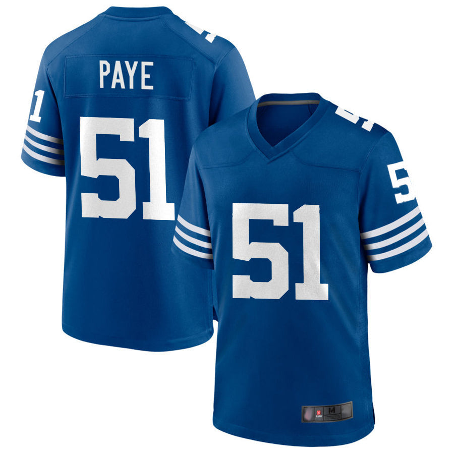 IN.Colts #51 Kwity Paye Player Royal Limited Game Football Jerseys football jersey product view 1