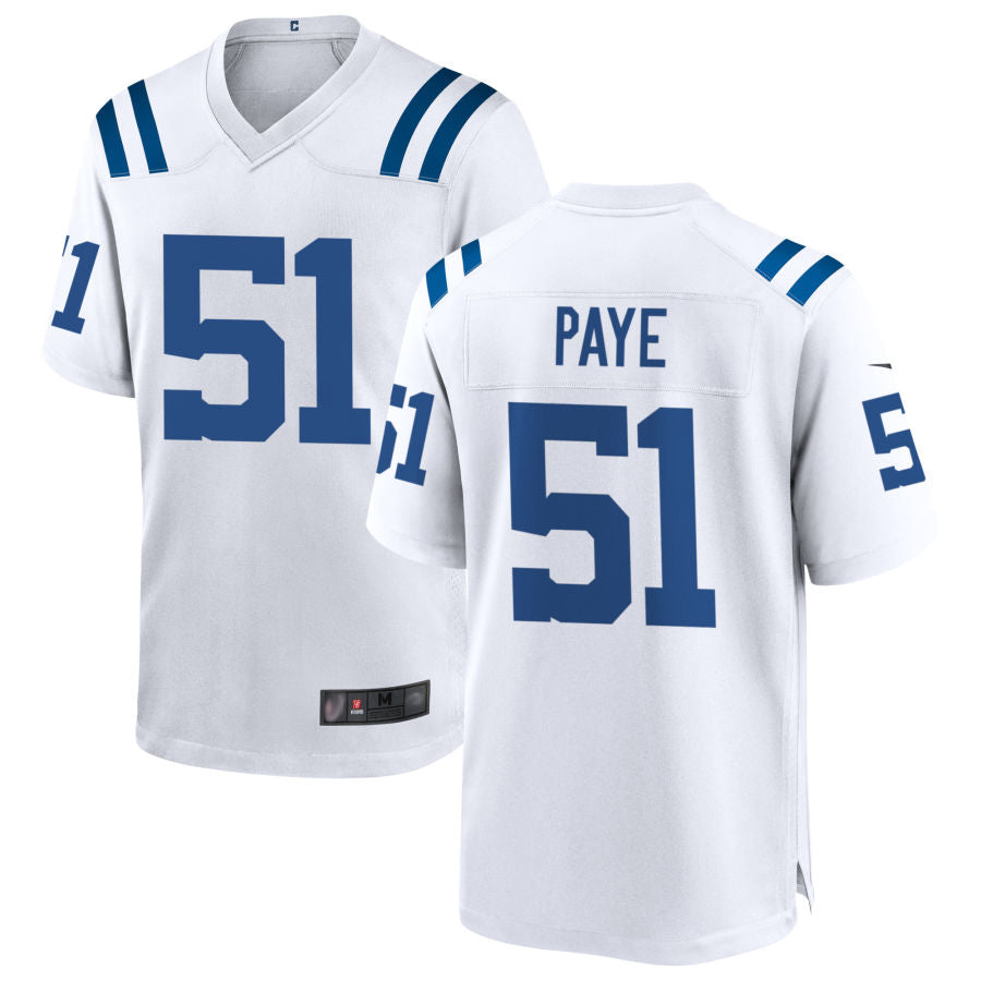 IN.Colts #51 Kwity Paye Player White Home Game Football Jerseys football jersey product view 1