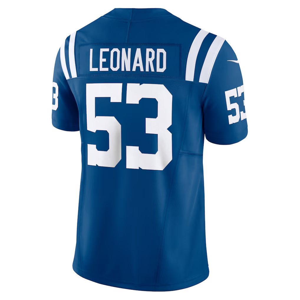 IN.Colts #53 Shaquille Leonard Player Royal Vapor F.U.S.E. Limited Football Jerseys football jersey product view 1