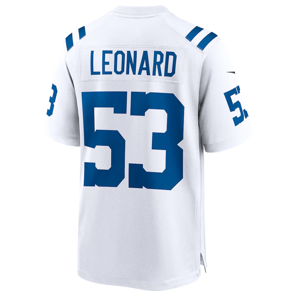 IN.Colts #53 Shaquille Leonard Player White Home Game Football Jerseys football jersey product view 1