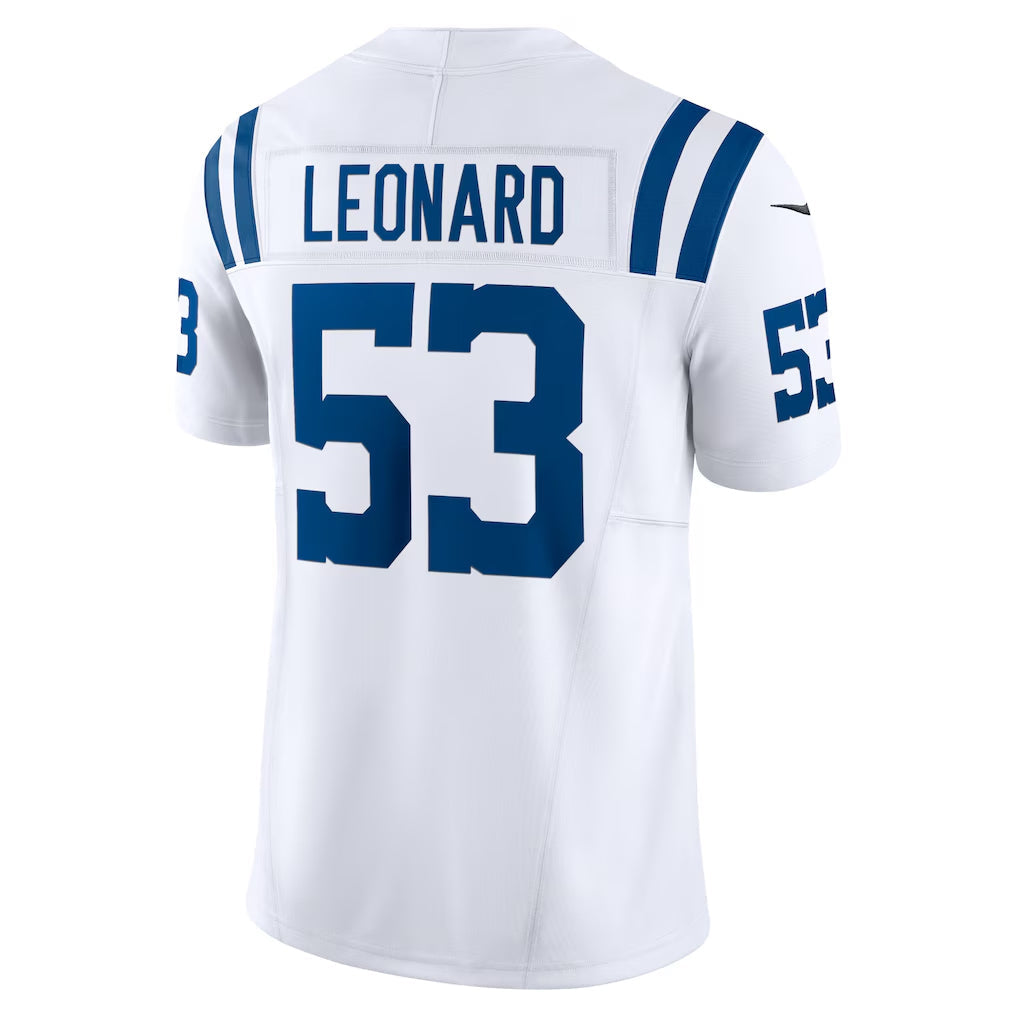 IN.Colts #53 Shaquille Leonard Player White Vapor F.U.S.E. Limited Football Jerseys football jersey product view 1