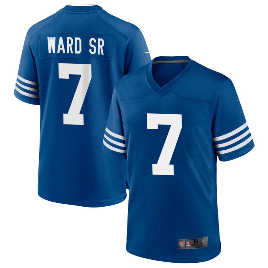 IN.Colts #7 Charvarius Ward Player Royal Limited Game Football Jerseys football jersey product view 1