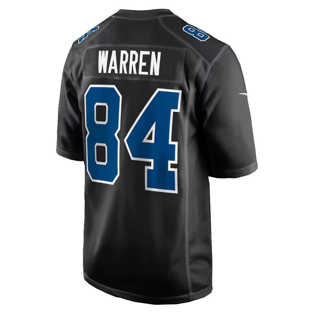 IN.Colts #84 Tyler Warren Player Carbon Black Fashion Game Football Jerseys football jersey product view 1
