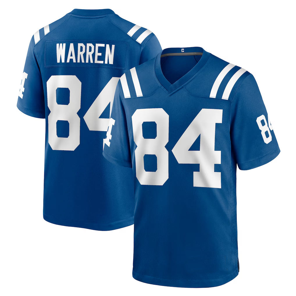 IN.Colts #84 Tyler Warren Player Royal Home Game Football Jerseys football jersey product view 2