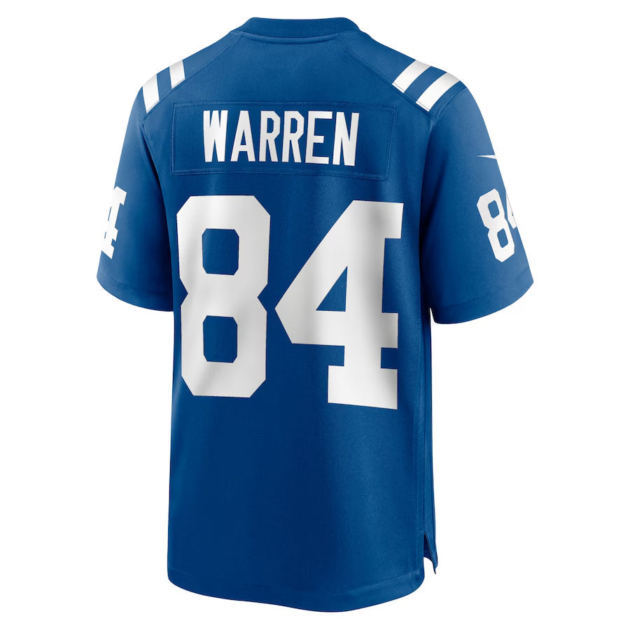 IN.Colts #84 Tyler Warren Player Royal Home Game Football Jerseys football jersey product view 1