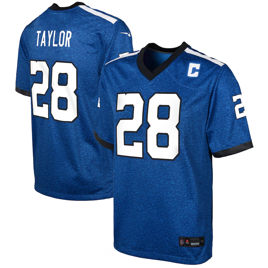 IN.Colts Indiana Nights Alternate Game Football Jerseys - Royal - #28 Jonathan Taylor Player football jersey product view 1
