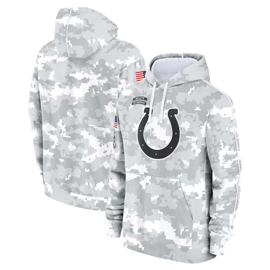 IN.Colts Salute To Service Club Pullover Hoodie Player Game Jersey Stitched American Football Jerseys football jersey product view 1