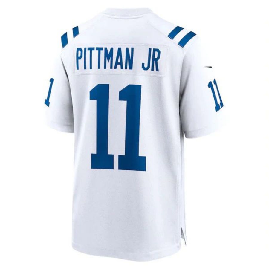 #11 Michael Pittman JR Player IN.Colts Game Football Jerseys -White football jersey product view 1