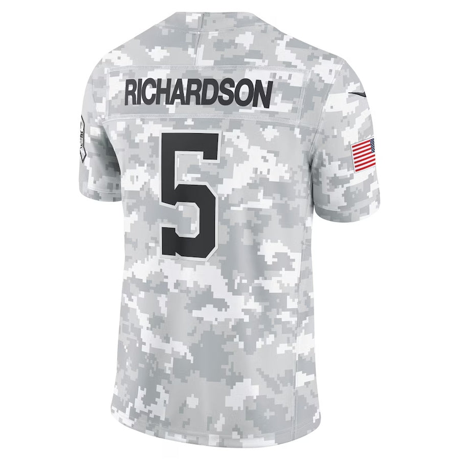 IN.Colts #5 Anthony Richardson Player Arctic Camo Salute to Service Limited Stitched American Football Jerseys football jersey product view 1