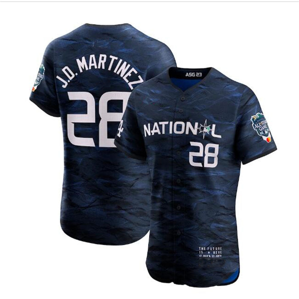 #28 J.D. Martinez National League 2023 All-Star Game Vapor Premier Elite Player Jersey - Royal Baseball Jerseys baseball jersey product view 1