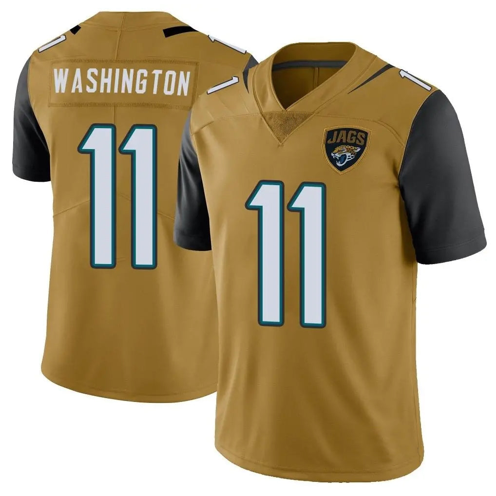 J.Jaguars #11 Parker Washington Player Gold Vapor Limited Football Jerseys football jersey product view 1