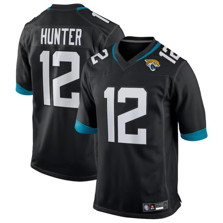 J.Jaguars #12 Travis Hunter Player Black Replica Game Football Jerseys football jersey product view 1