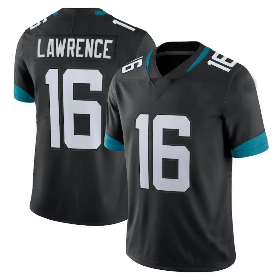 J.Jaguars #16 Trevor Lawrence Player Black Vapor Limited Football Jerseys football jersey product view 1