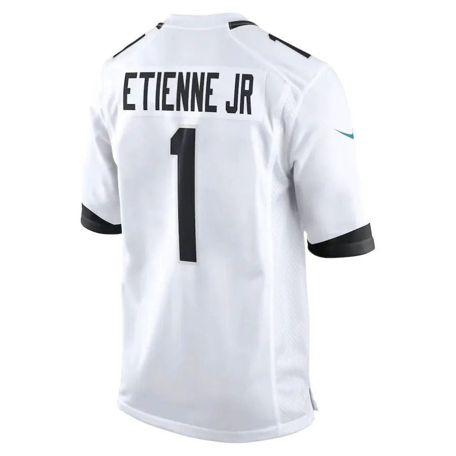#1 Travis Etienne Jr. Player J.Jaguars White Game Football Jerseys football jersey product view 1