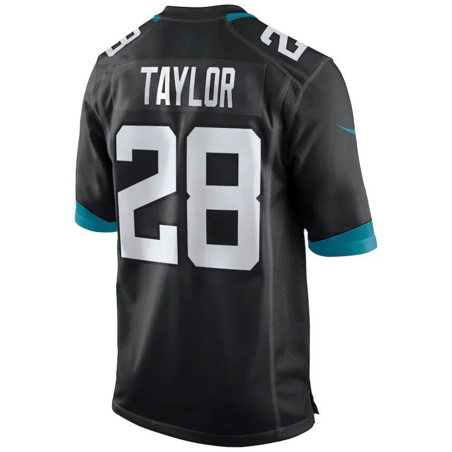 #28 Fred Taylor Playre J.Jaguars Black Game Football Jerseys football jersey product view 1
