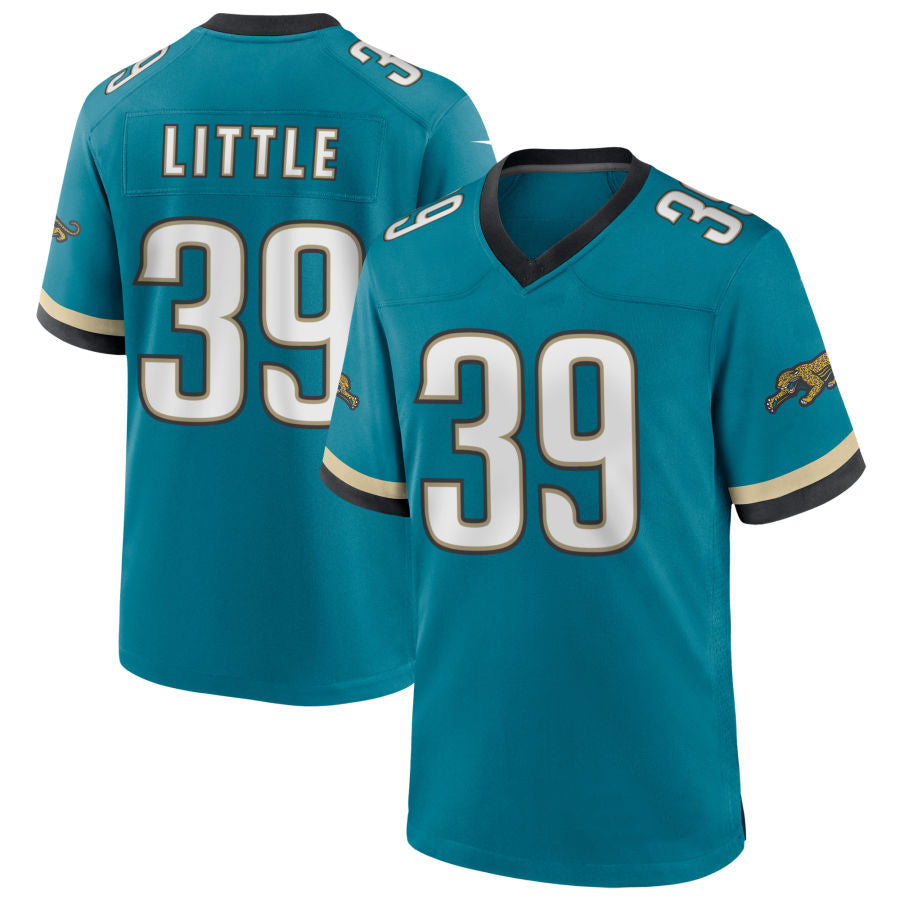 J.Jaguars #39 Cam Little Player Teal Prowler Throwback Game Football Jerseys football jersey product view 1