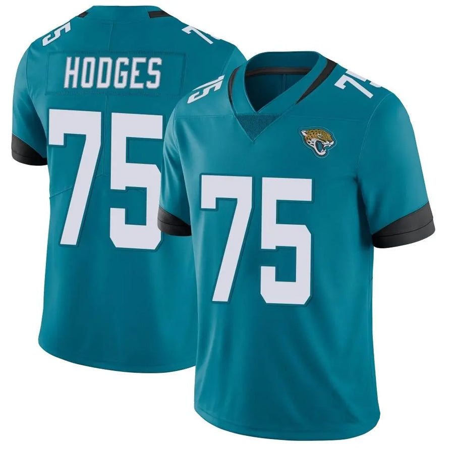 J.Jaguars #75 Cooper Hodges Player Vapor Untouchable Limited Teal Football Jerseys football jersey product view 1