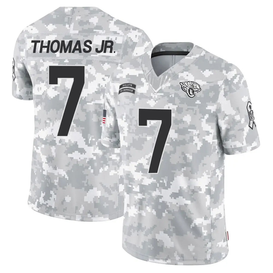 J.Jaguars #7 Brian Thomas Jr Player Arctic Camo Salute to Service Limited Football Jerseys football jersey product view 1