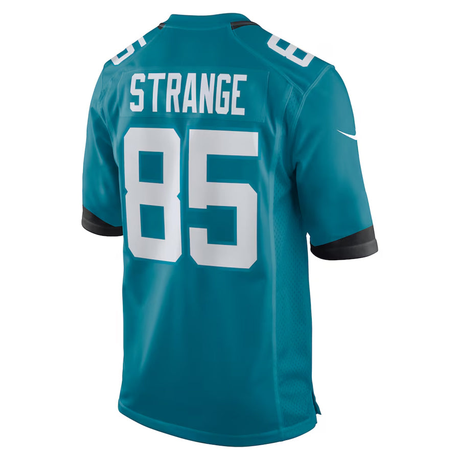 J.Jaguars #85 Brenton Strange Player Teal Home Game Football Jerseys football jersey product view 1
