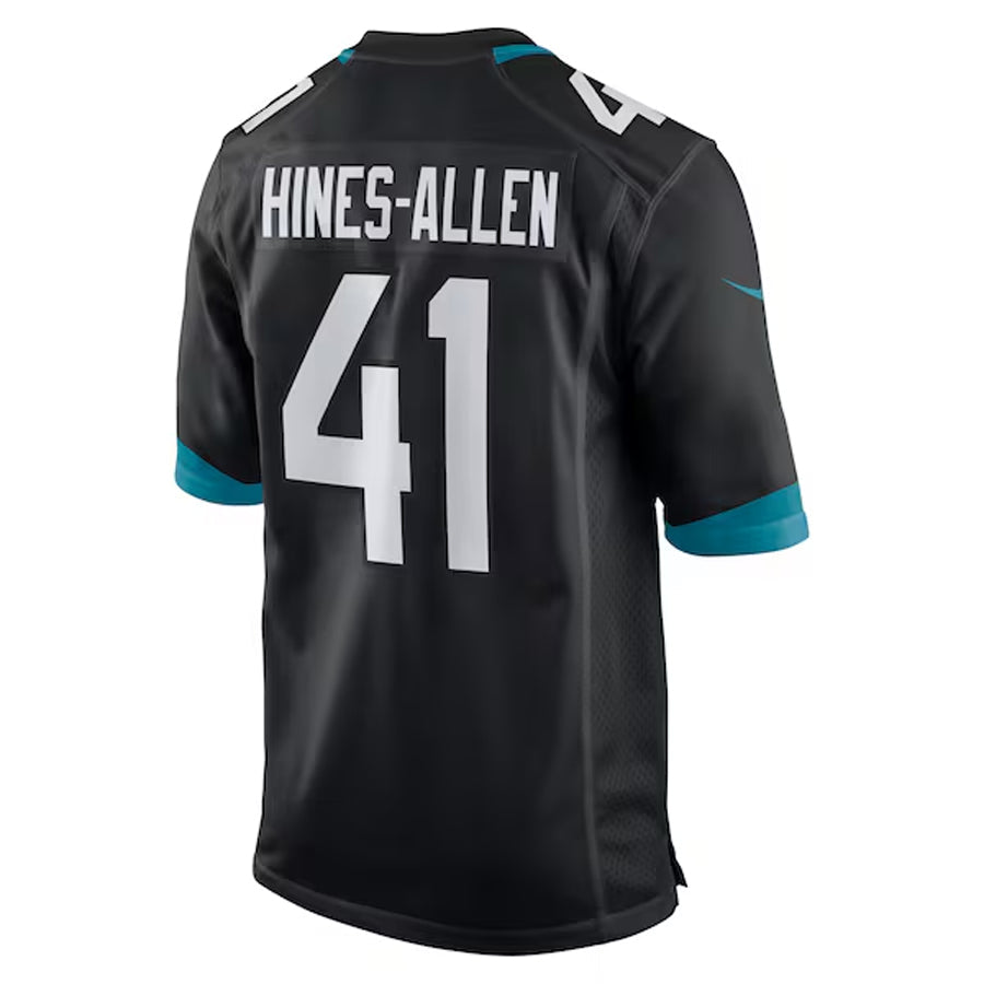 J.Jaguars #41 Josh Hines-Allen Player Black Home Game Football Jerseys football jersey product view 1