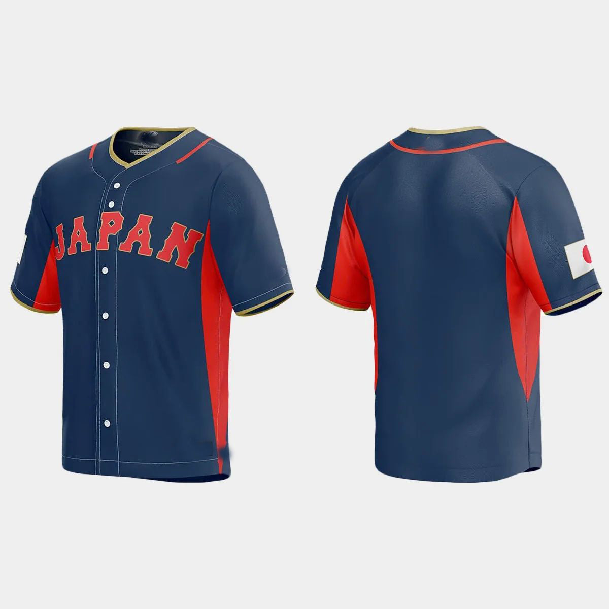 JAPAN BASEBALL 2023 WORLD BASEBALL CLASSIC JERSEY ¨C NAVY Stitches Baseball Jerseys baseball jersey product view 1