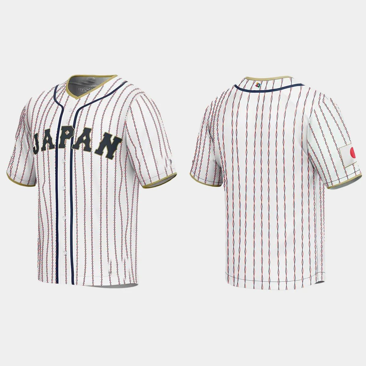 JAPAN BASEBALL 2023 WORLD BASEBALL CLASSIC JERSEY ¨C WHITE Stitches Baseball Jerseys baseball jersey product view 1