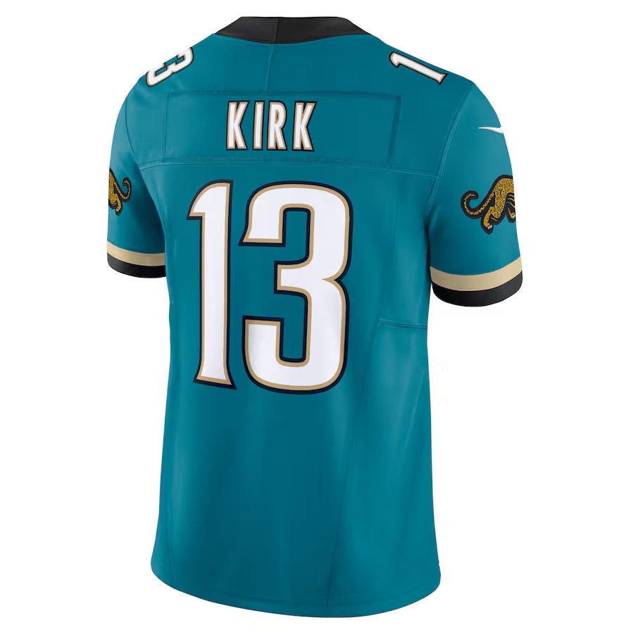 J.Jaguars #13 Christian Kirk Prowler Throwback Vapor F.U.S.E. Limited Jersey - Teal Football Jerseys football jersey product view 1