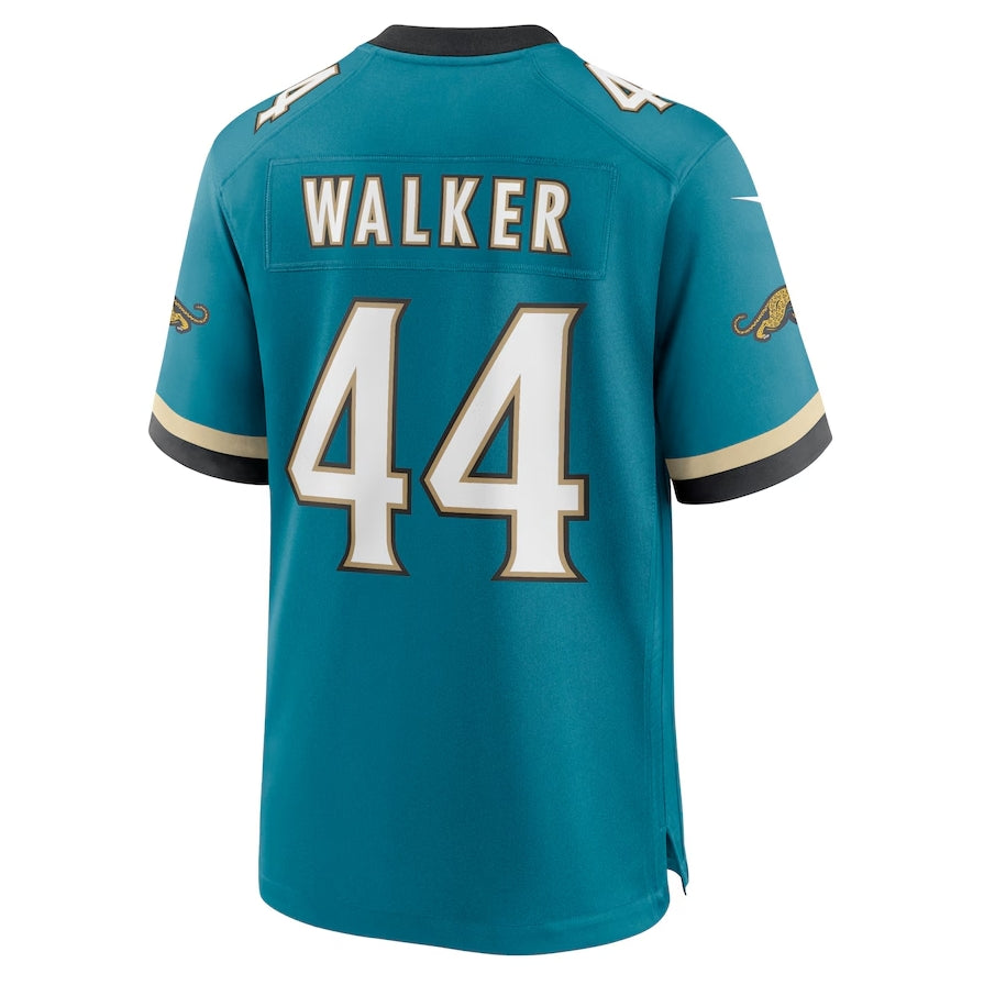 J.Jaguars #44 Travon Walker Prowler Throwback Player Game Jersey - Teal Football Jerseys football jersey product view 1