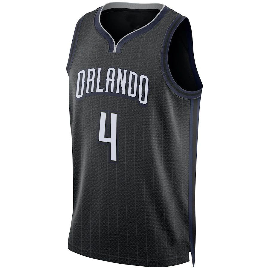 O.Magic #4 Jalen Suggs Unisex 2022-23 Swingman Jersey City Edition Black Stitched American Basketball Jersey basketball jersey product view 1