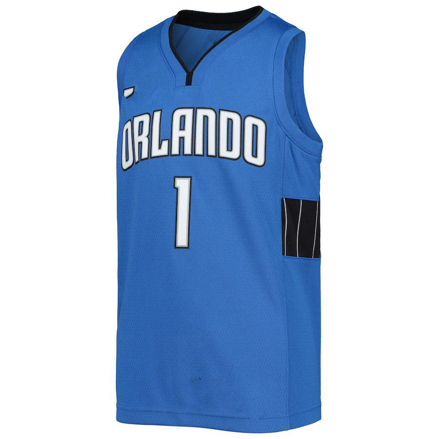 O.Magic #1 Jonathan Isaac Jordan Brand 2020-21 Player Jersey Statement Edition Blue Stitched American Basketball Jersey basketball jersey product view 1