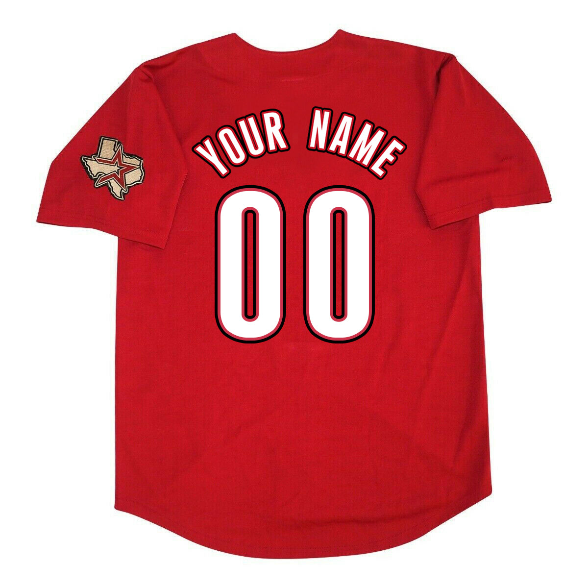Custom Houston Astros 2012 Red Men's Jersey Stitched baseball jersey product view 1