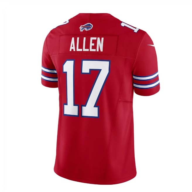 B.Bills #17 Josh Allen Red Vapor F.U.S.E. Limited Player Jersey ¨C Home American Football Jerseys football jersey product view 1