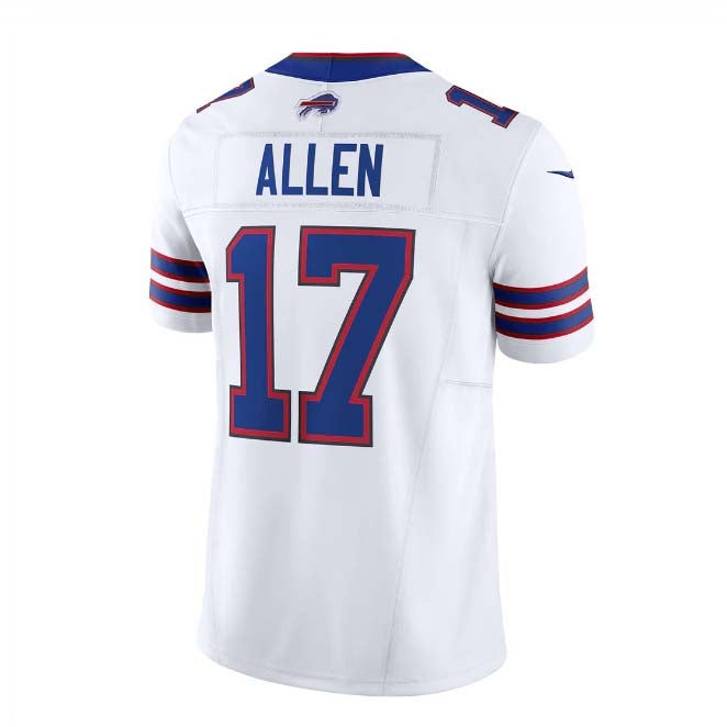 B.Bills #17 Josh Allen White Vapor F.U.S.E. Limited Player Jersey ¨C Home American Football Jerseys football jersey product view 1
