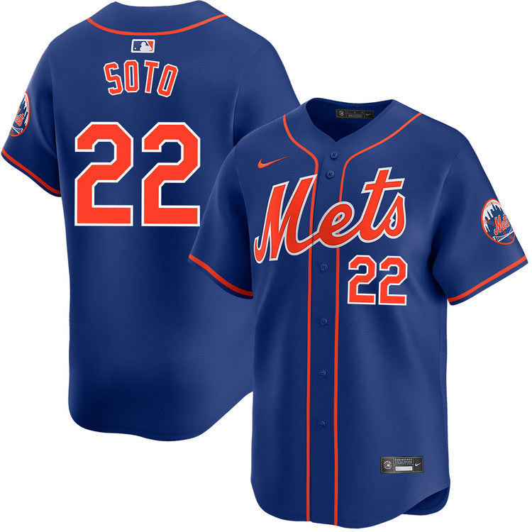 Juan Soto New York Mets Alternate Player Jersey - Royal baseball jersey product view 1