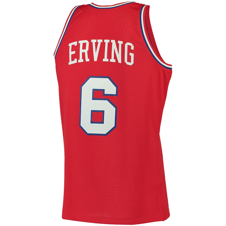 PH.76ers #6 Julius Erving Big & Tall Hardwood Classics Jersey Red Stitched American Basketball Jersey basketball jersey product view 1