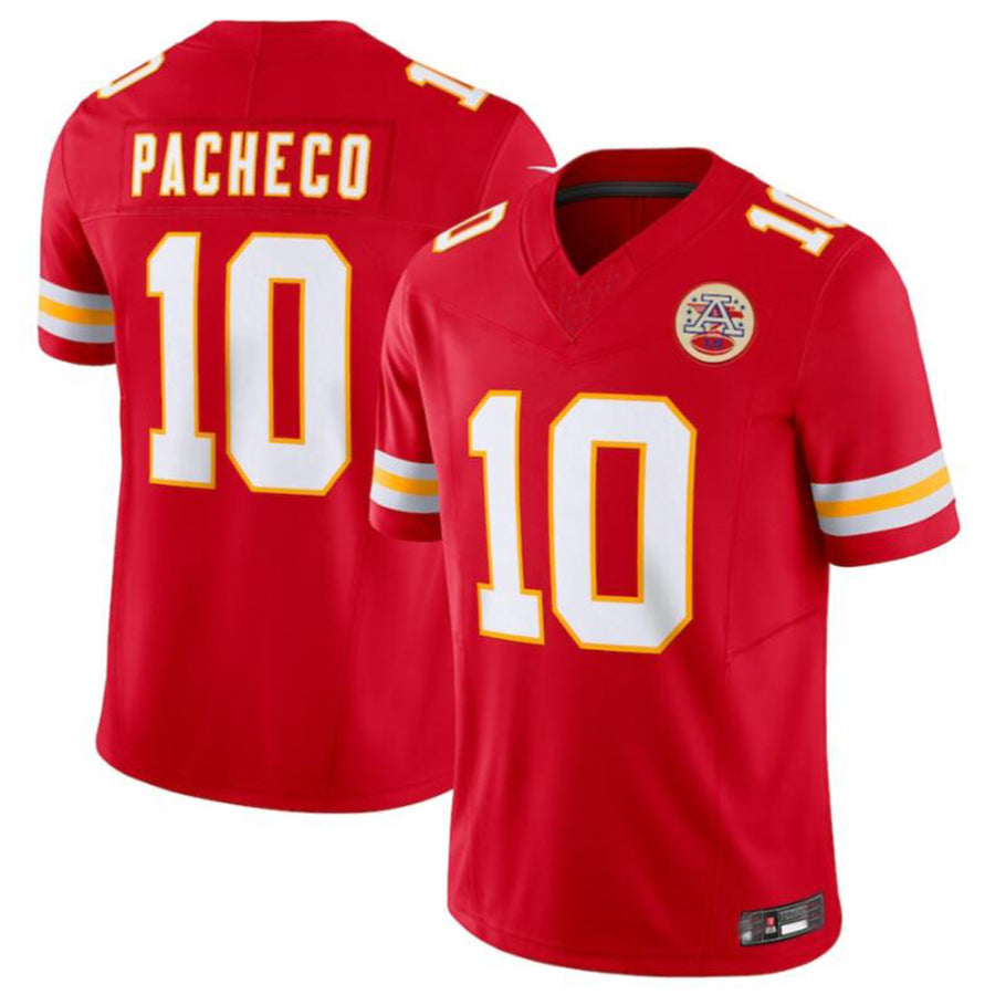 KC.Chiefs #10 Isiah Pacheco Player Red Vapor F.U.S.E. Limited Football Jerseys football jersey product view 2