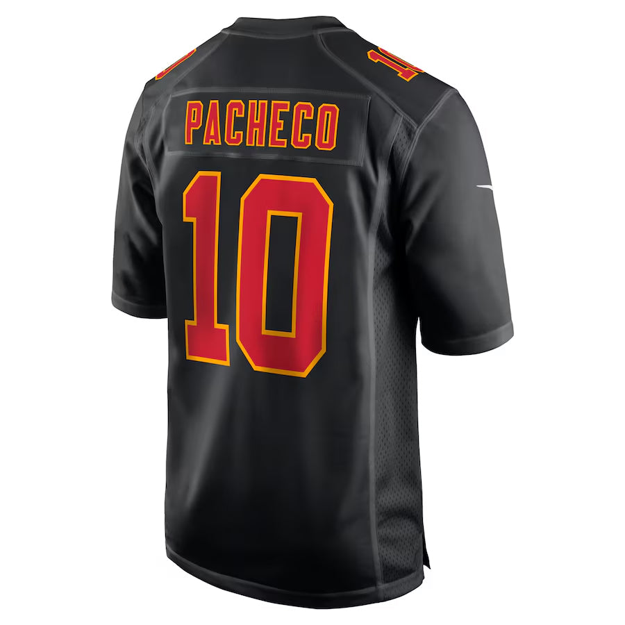 KC.Chiefs #10 Isiah Pacheco Player Black Fashion Game Football Jerseys football jersey product view 1