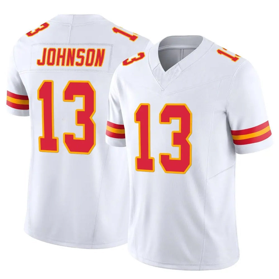 KC.Chiefs #13 Nazeeh Johnson Player White Vapor F.U.S.E. Limited Stitched Football Jerseys football jersey product view 1