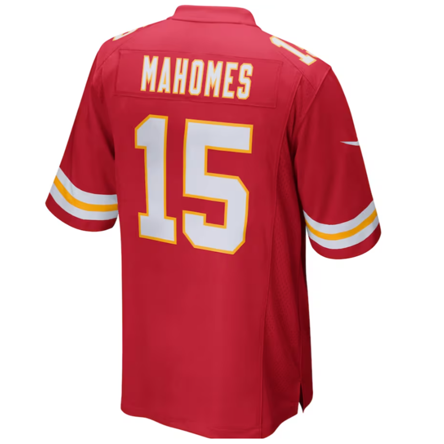 KC.Chiefs #15 Patrick Mahomes Red Game Jersey -Stitched American Football Jerseys football jersey product view 1