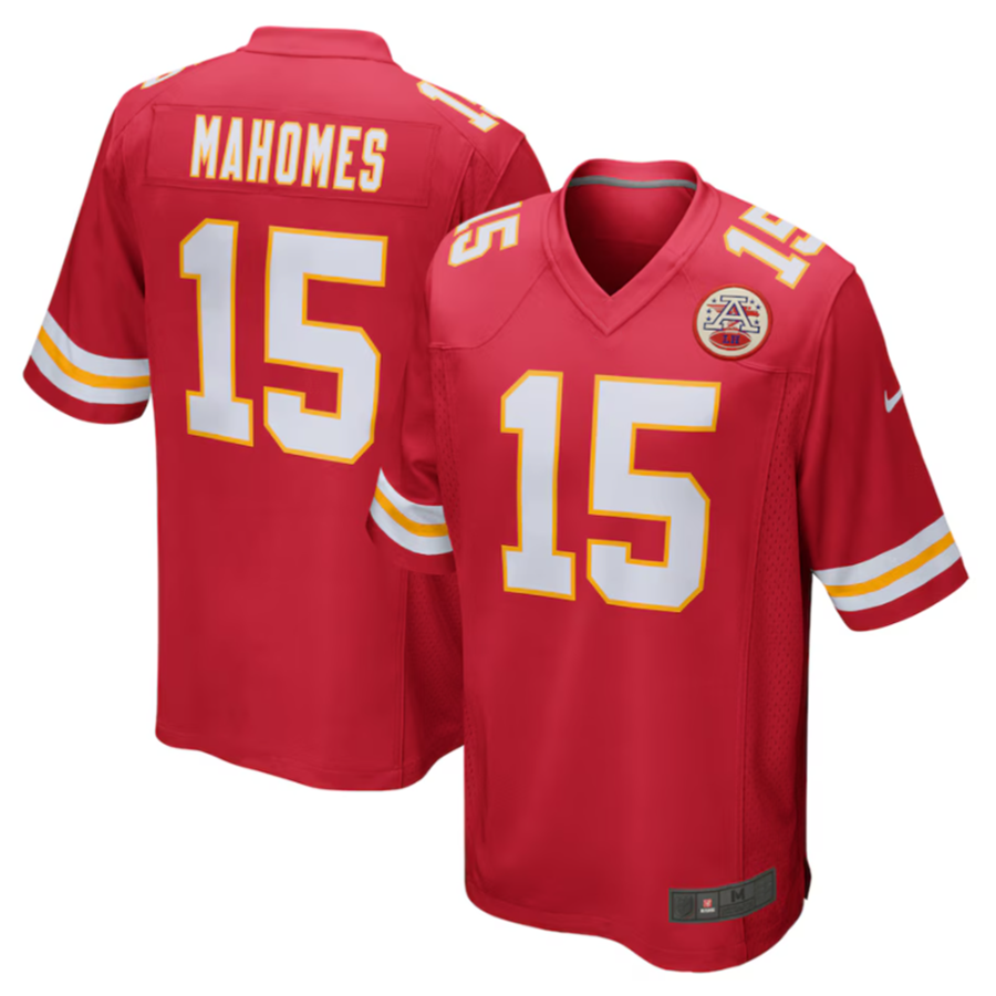 KC.Chiefs #15 Patrick Mahomes Red Game Jersey -Stitched American Football Jerseys football jersey product view 2