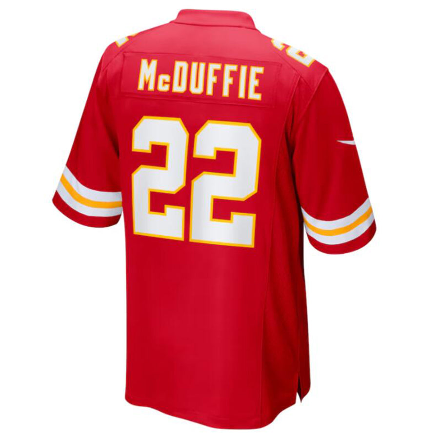 KC.Chiefs #22 Trent McDuffie Player Red Home Game Football Jerseys football jersey product view 1