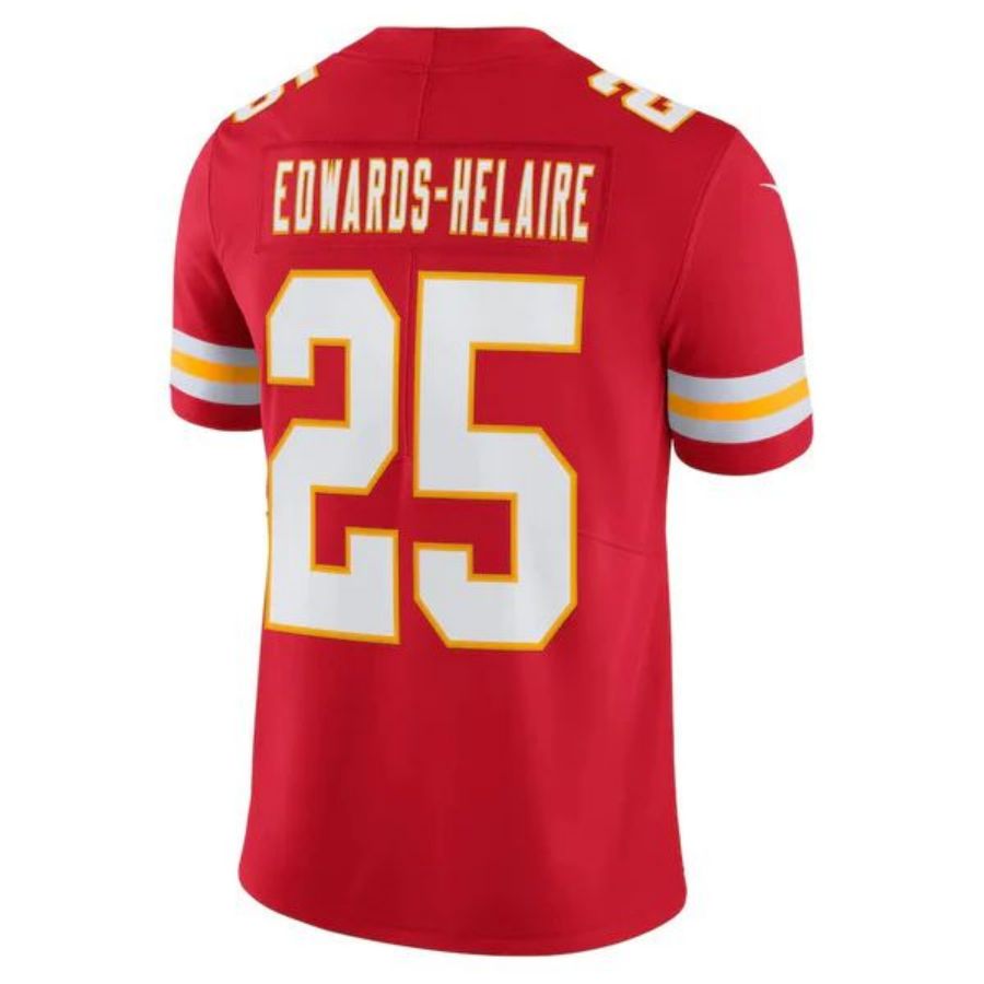 KC.Chiefs #25 Clyde Edwards-Helaire Player Red Vapor F.U.S.E. Limited Stitched Football Jerseys football jersey product view 1