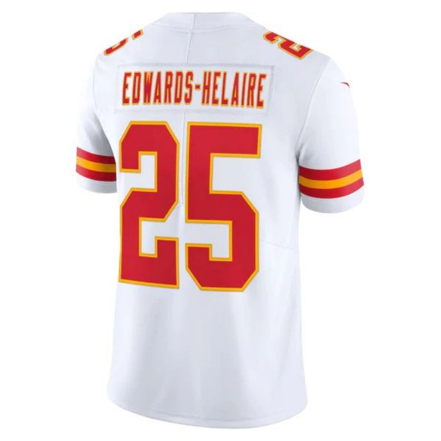 KC.Chiefs #25 Clyde Edwards-Helaire Player White Vapor F.U.S.E. Limited Stitched Football Jerseys football jersey product view 1