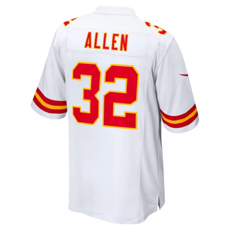 KC.Chiefs #32 Marcus Allen White Retired Player Game Jersey Stitched American Football Jerseys football jersey product view 1