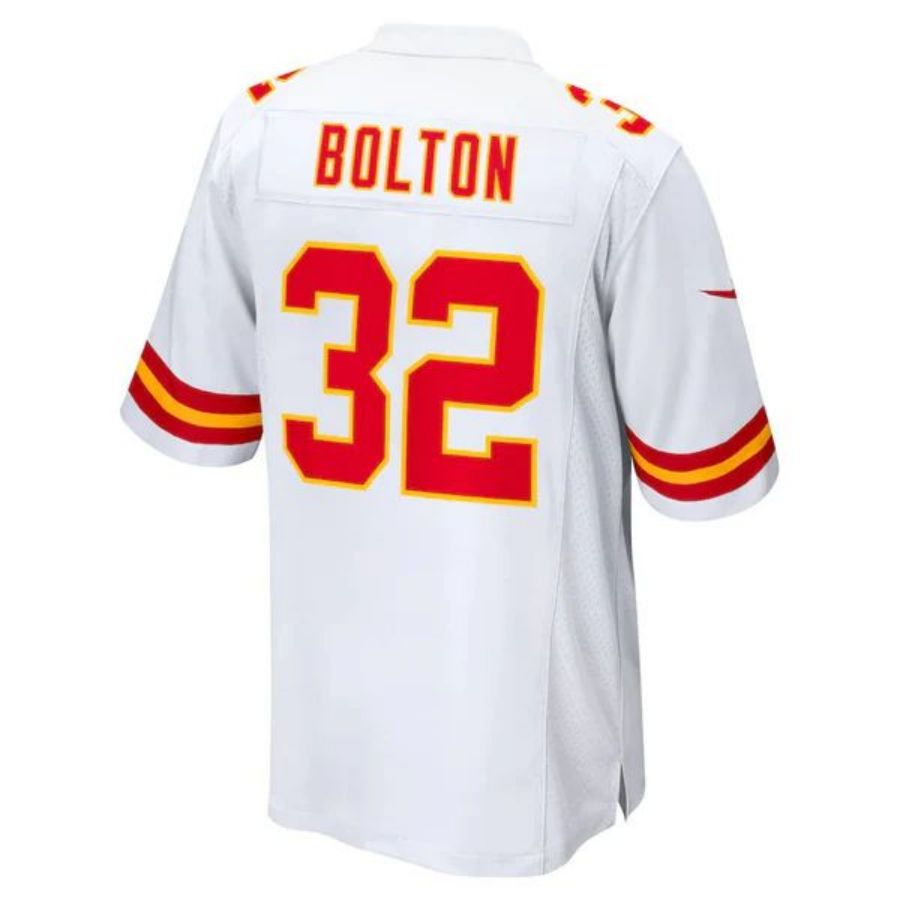 KC.Chiefs #32 Nick Bolton Player White Home Game Football Jerseys football jersey product view 1